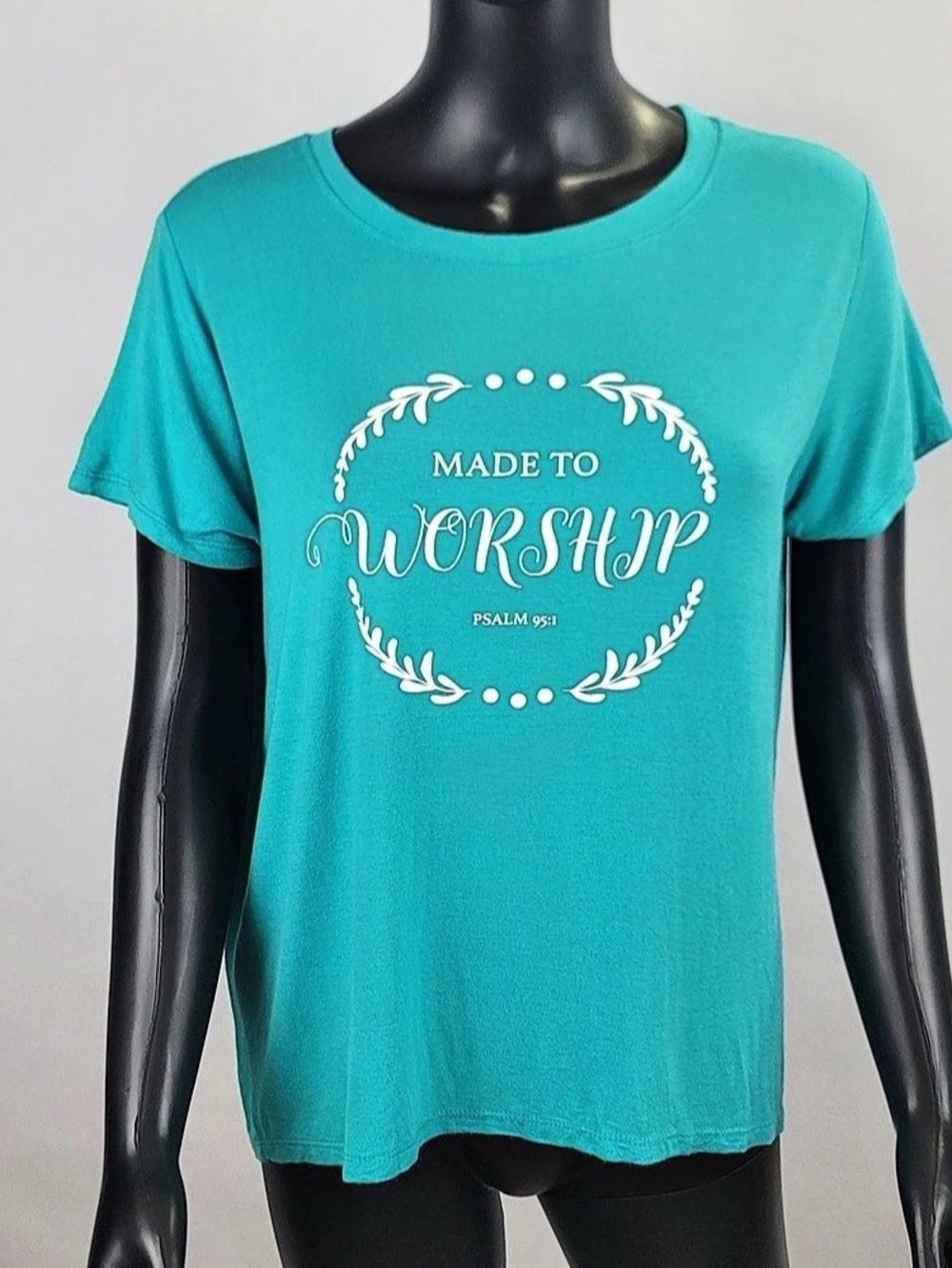 JustFry Graphic Tee in Blue Large Like New